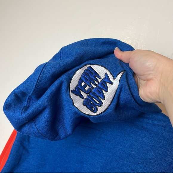 Hurley Signature Rat Yeah Buddy Blue Red Full Zip Hoodie Sweatshirt Men’s Large - Picture 5 of 9